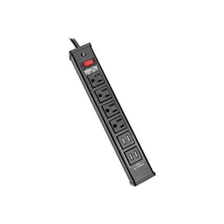 Doomsday Outlet Strip, Surge, USB, 5-15R, 5-15P, 6 ft., Black DO3465976